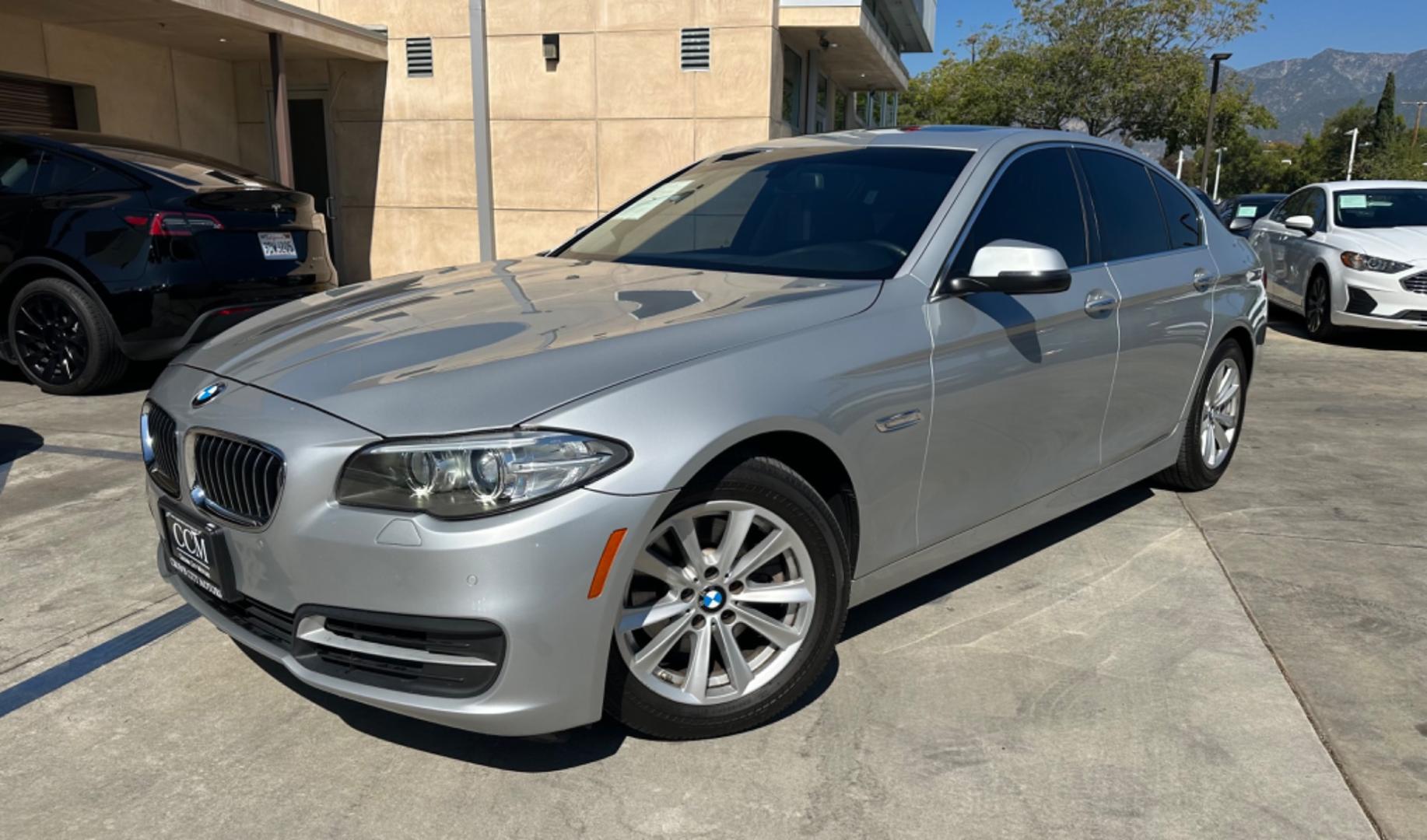 2014 /Gray BMW 5-Series 528i (WBA5A5C53ED) with an 2.0L L4 DOHC 16V TURBO engine, 8-Speed Automatic transmission, located at 30 S. Berkeley Avenue, Pasadena, CA, 91107, (626) 248-7567, 34.145447, -118.109398 - Leather seats! Back up camera! Moon-roof! Navigation! This 2014 BMW 5-Series 528i Crown City Motors is a used “Buy Here Pay Here” car dealer in Pasadena CA. “Buy Here Pay Here” financing, means that when you purchase your vehicle from our dealership, that you make the payments to the deal - Photo#0